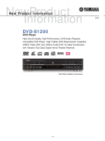 Yamaha DVDS-1200 - Brochure